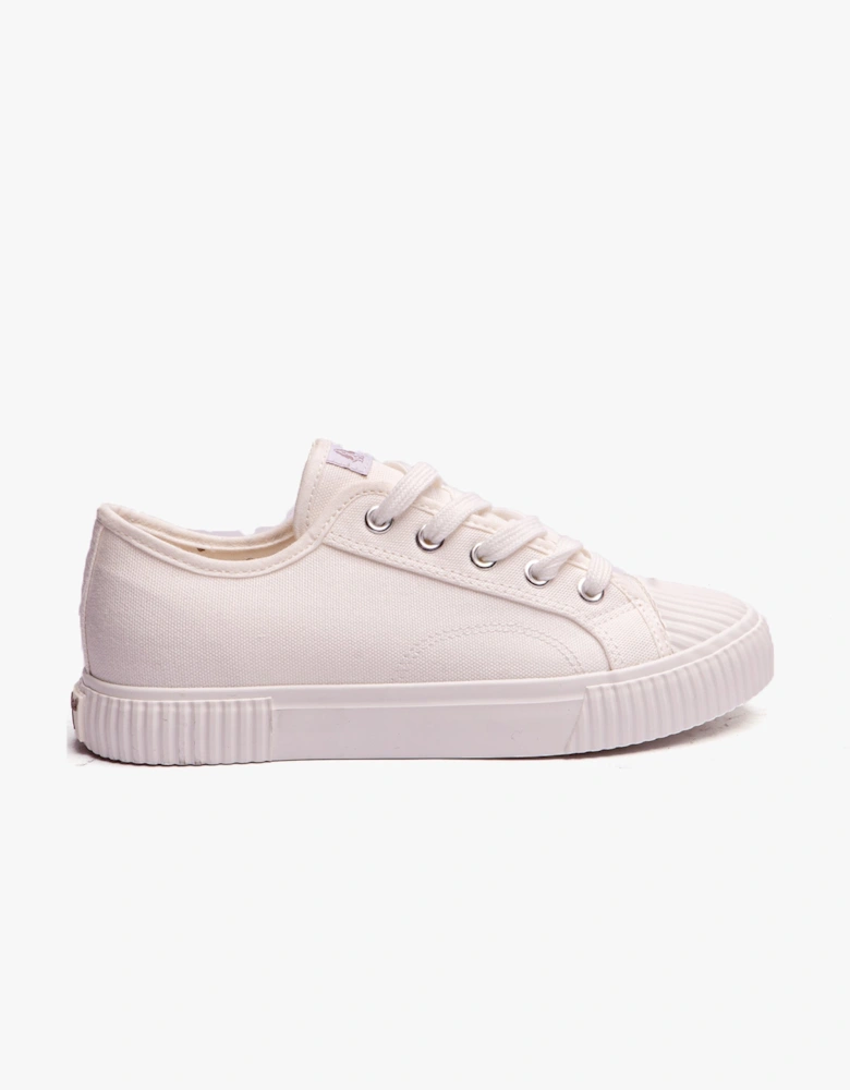 BROOKE Womens Canvas Trainers White