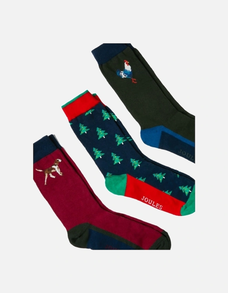 CRACKER SOCKS Mens Cotton Socks Festive Characters: