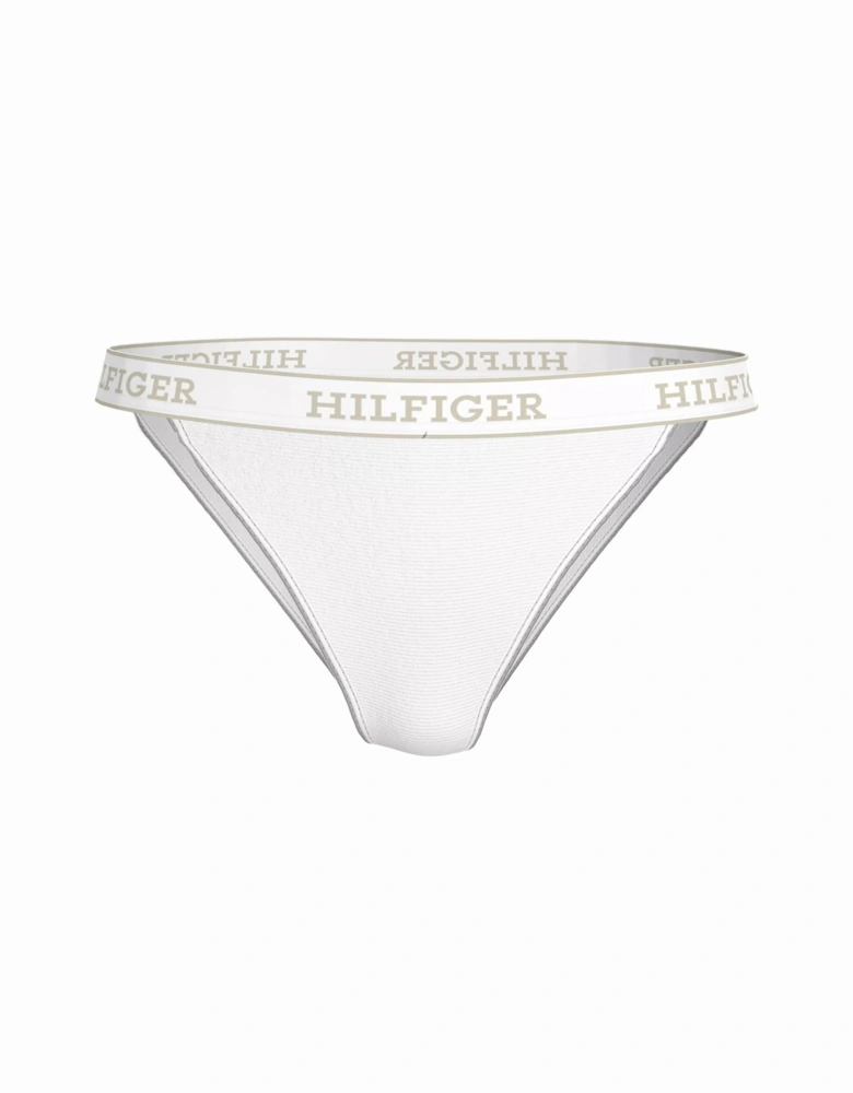 MONOTYPE Womens Tanga Bikini Briefs White