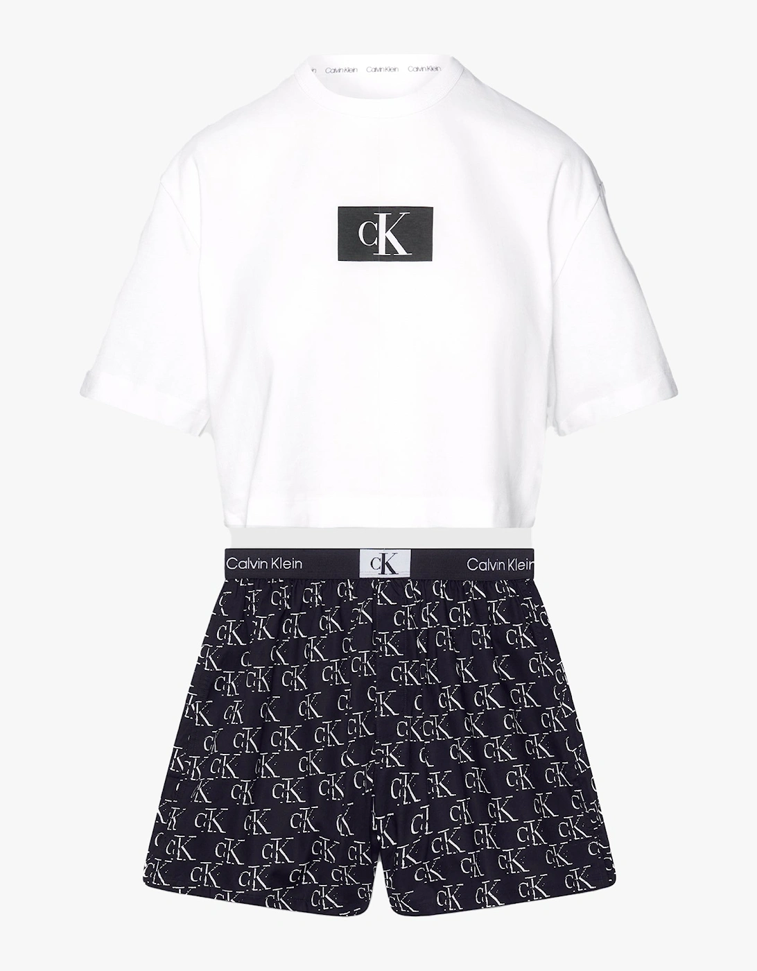 CK96 Womens Shorts Pyjama Set Litho