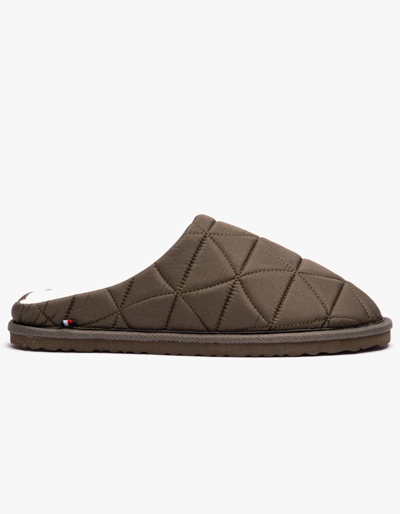 NYLON HILFIGER HOME Mens Slippers Army Green