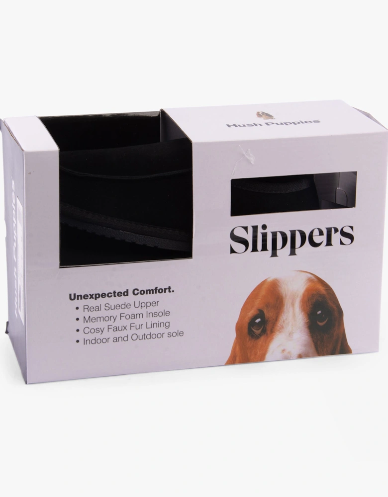CHARLES Mens Slippers Black