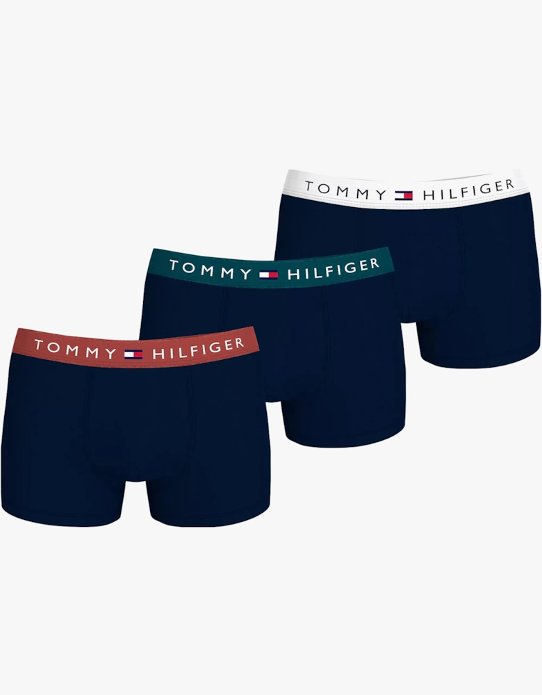 ORIGINAL LOGO Mens 3 Pack Trunks Multicoloured