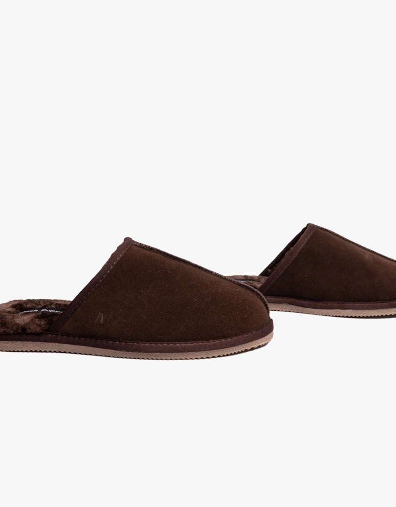 COADY SLIPPER Classic Mens Slippers Brown