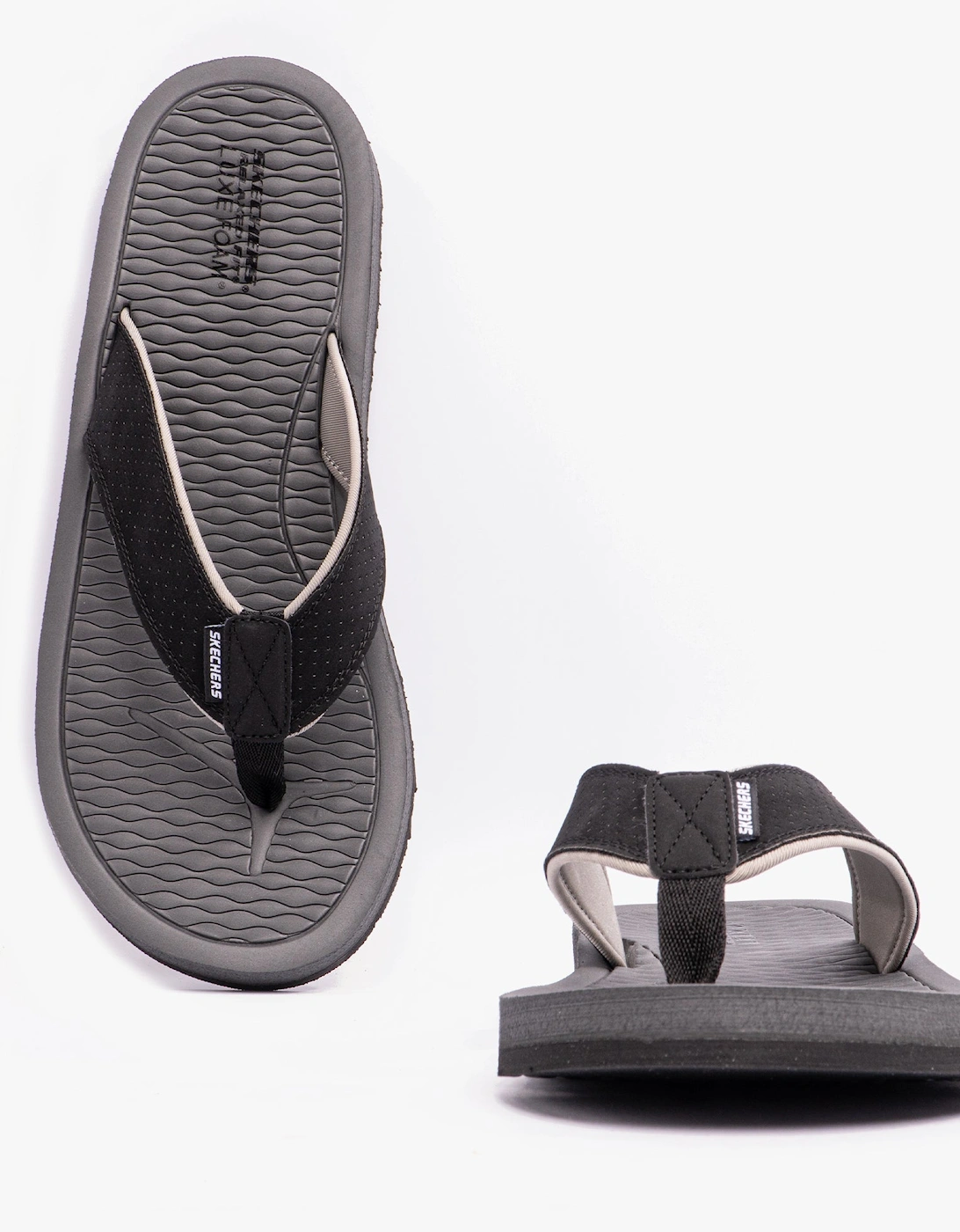 205098/BLK TANTRIC - FRITZ Mens Toe Post Sandals Black