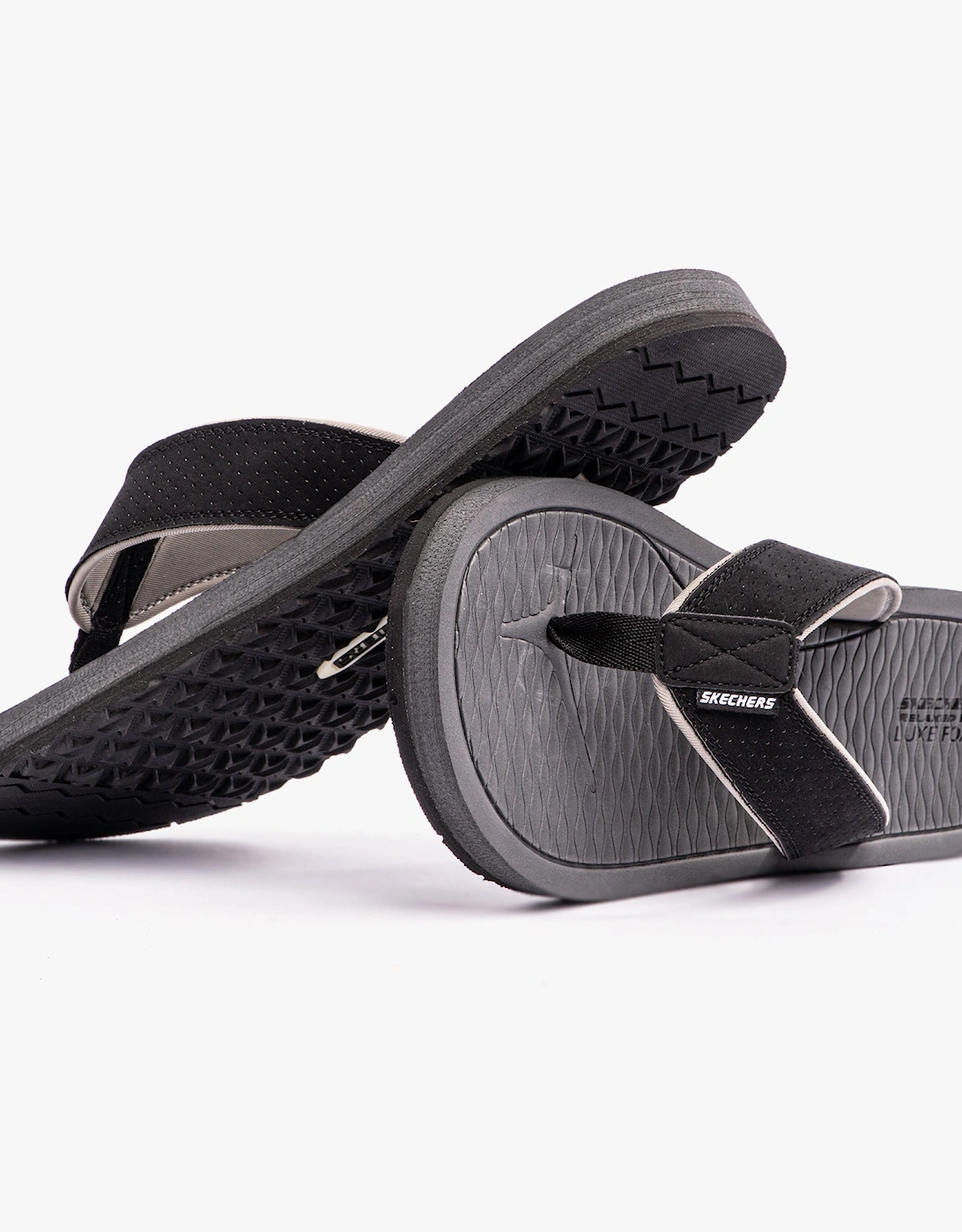 205098/BLK TANTRIC - FRITZ Mens Toe Post Sandals Black