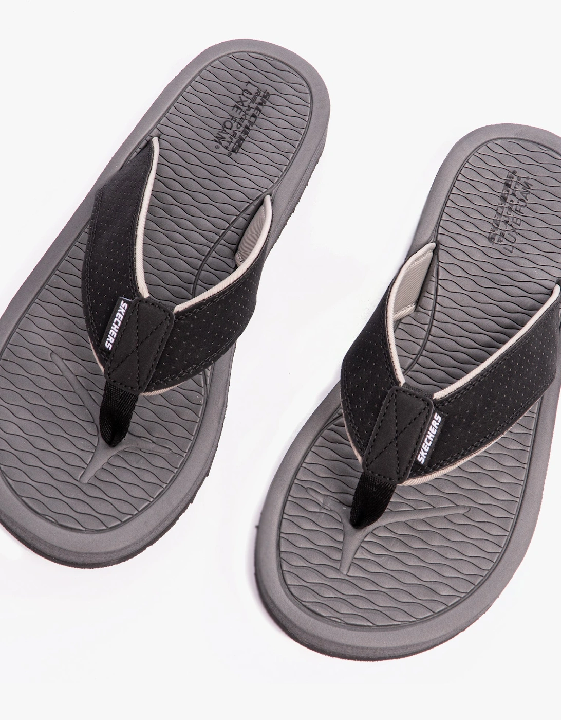 205098/BLK TANTRIC - FRITZ Mens Toe Post Sandals Black