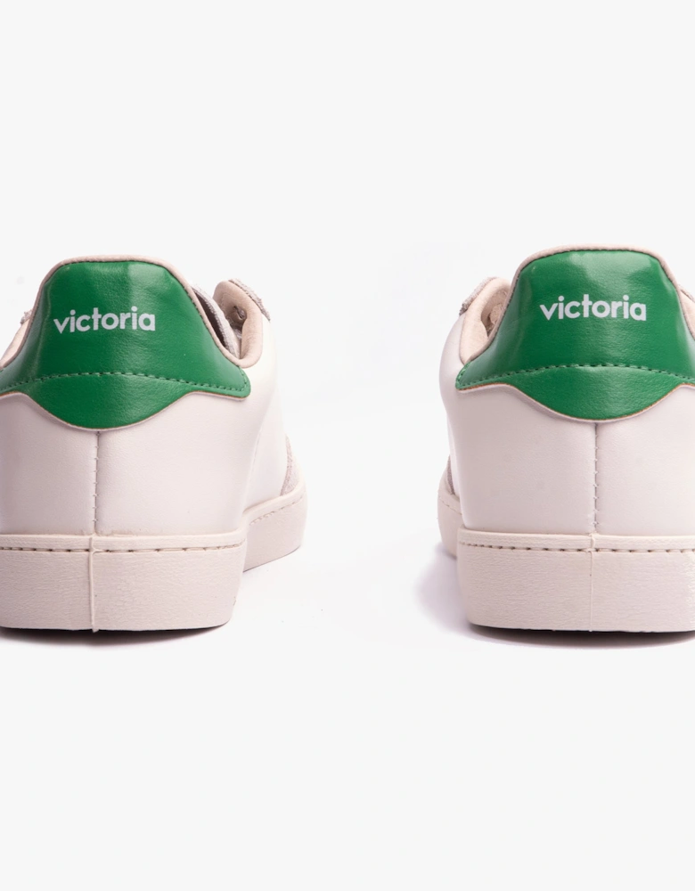 BERLIN FAUX LEATHER & SPLIT Womens Trainers Verde