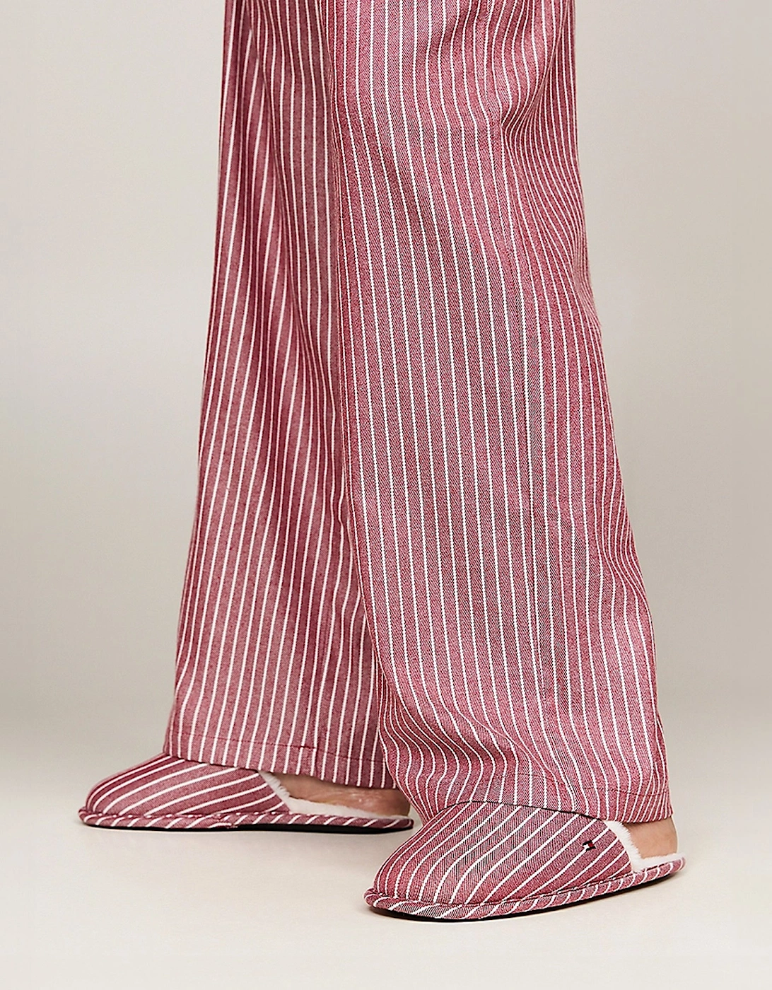 ORIGINAL Womens Flannel Pan Ivory/Pinstripe Rouge