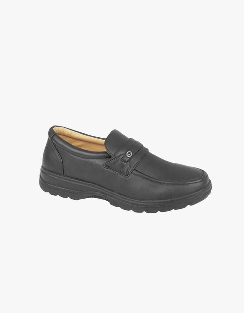 M825A Mens Padded Penny Loafer Black