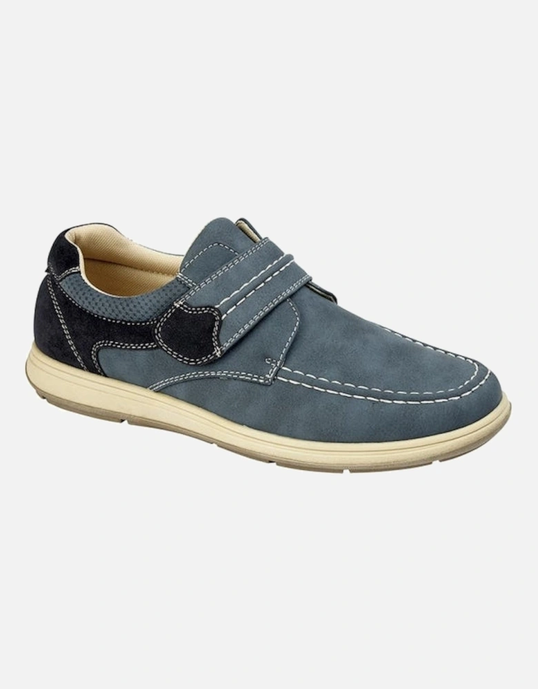 RODDY Mens Casual Touch Fasten Shoes Navy