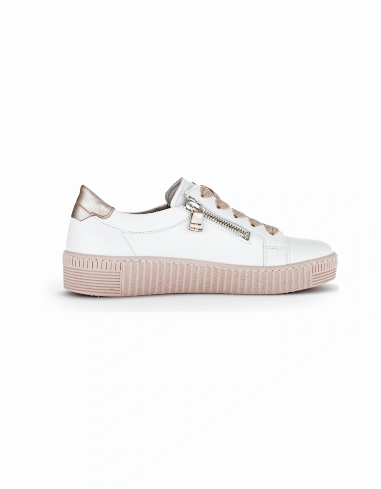 WISDOM Womens Trainers White/Pink