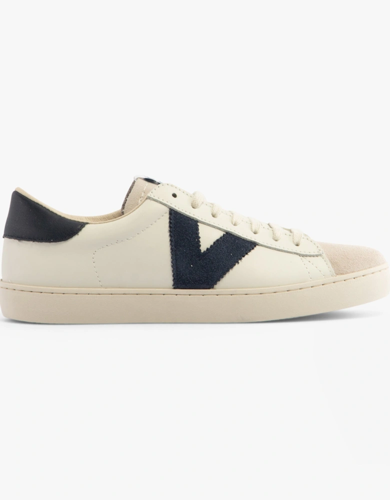 BERLIN LEATHER & SPLIT Womens Trainers Marino