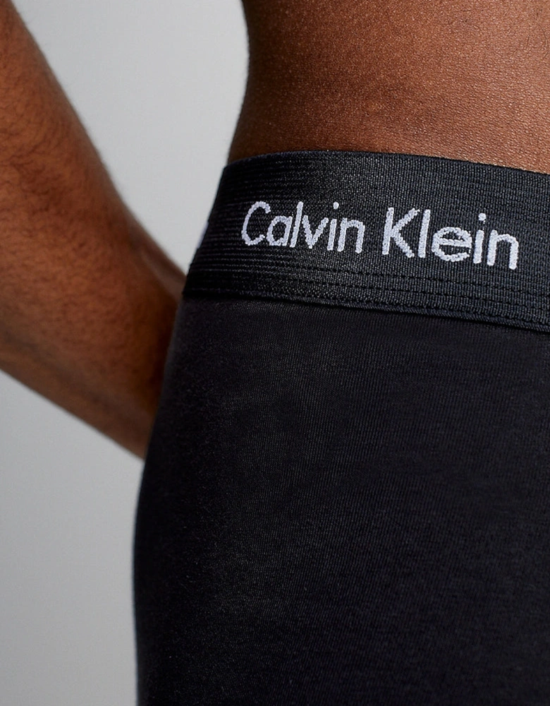 COTTON STRETCH 3 Pack Mens Boxer Briefs Black/Blueshadow/Cobaltwater