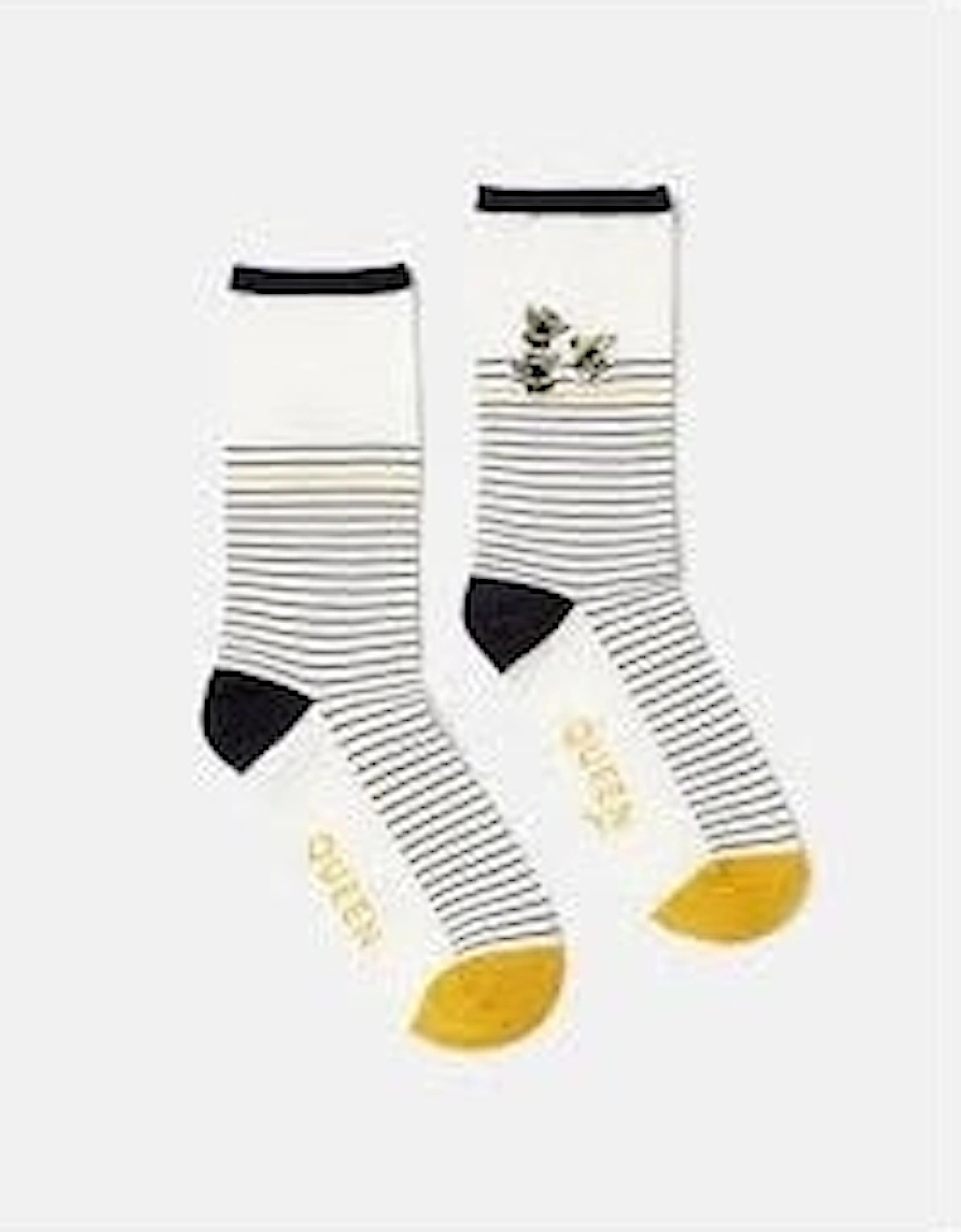 EXCELLENT EVERYDAY SINGLE Womens Socks Beestripe: UK 4-8, 2 of 1