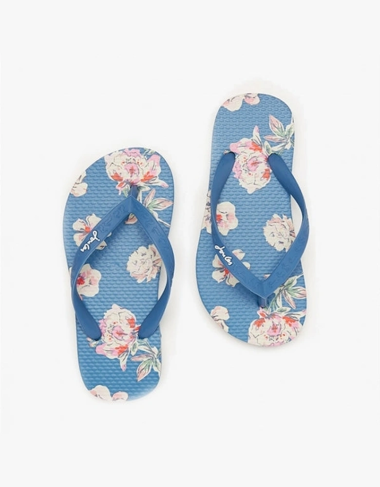 FLIP FLOP JNR Girls Beach Sandals Blue Floral