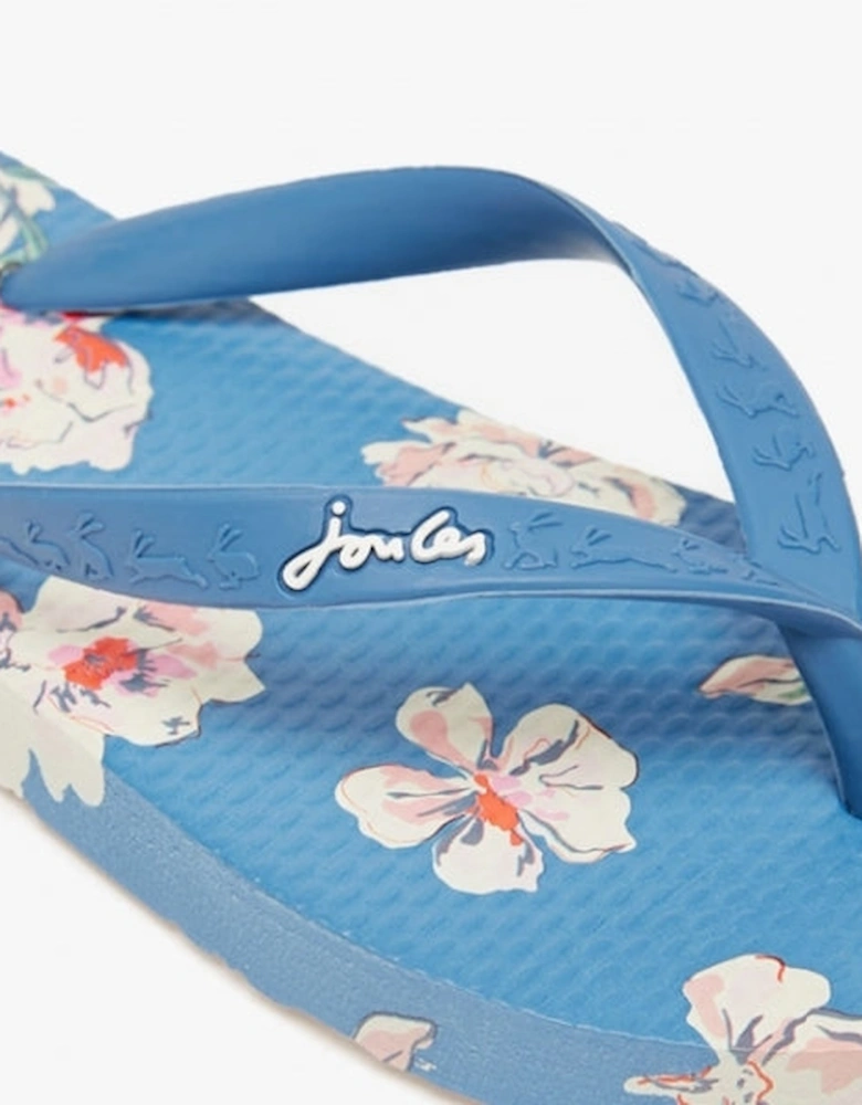 FLIP FLOP JNR Girls Beach Sandals Blue Floral