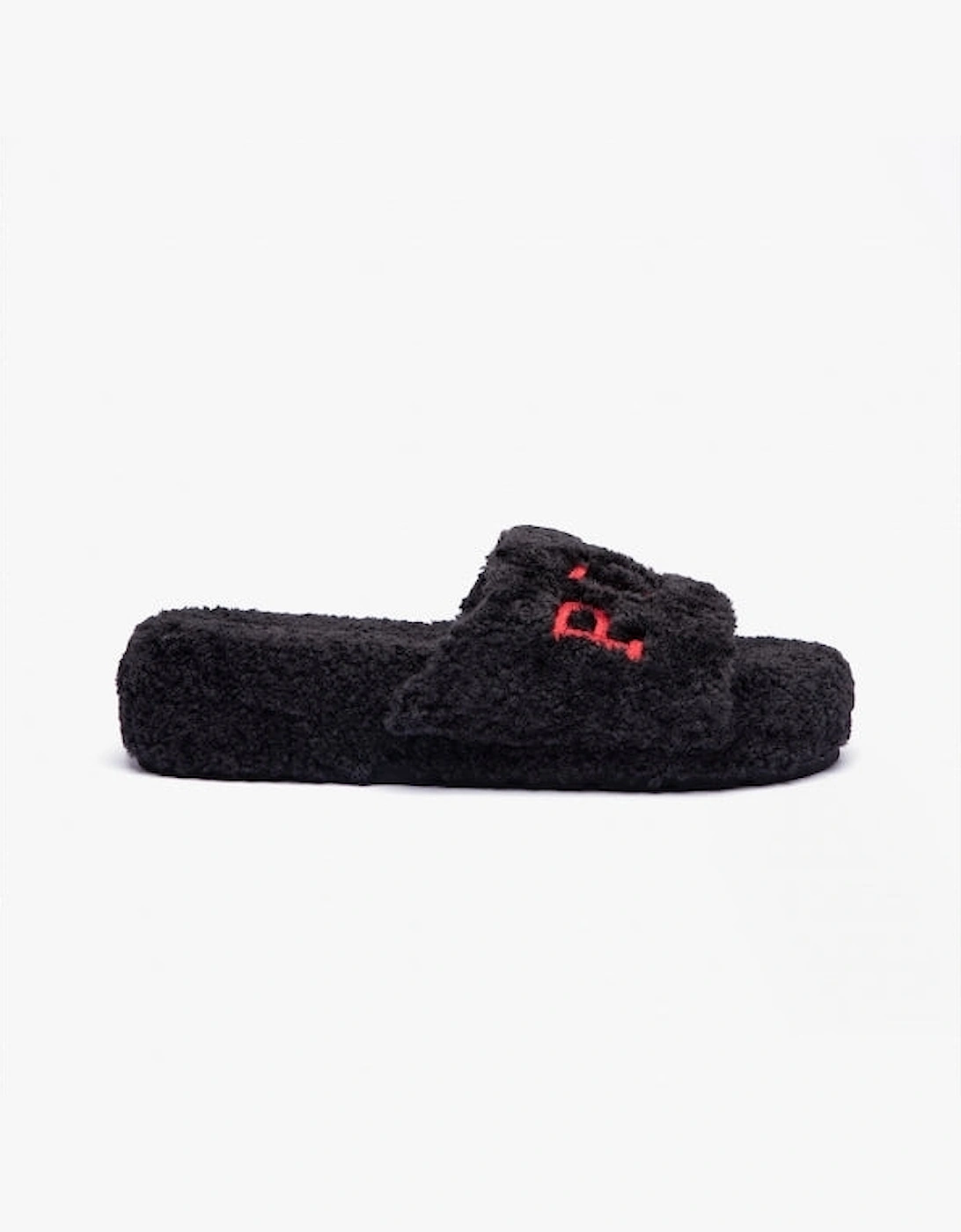 ROBIN PLATFORM Womens Slide Slippers Black