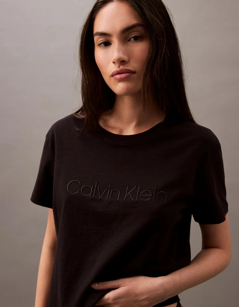 COTTON TEES Womens T Shirt Black