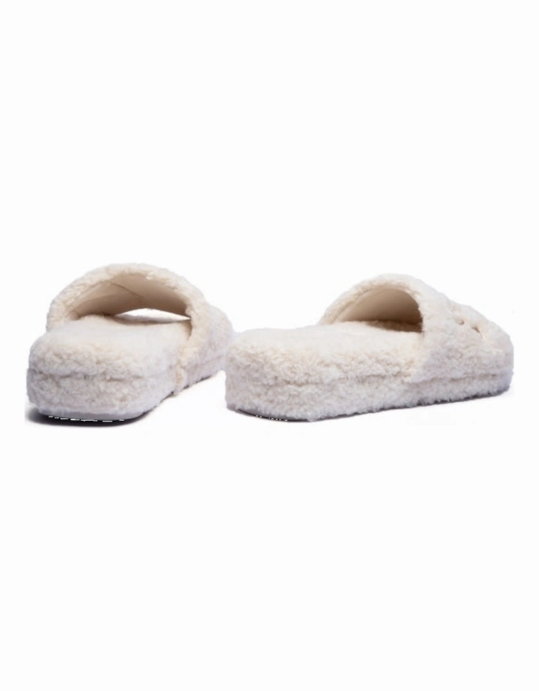 ROBIN PLATFORM Womens Slide Slippers Cream