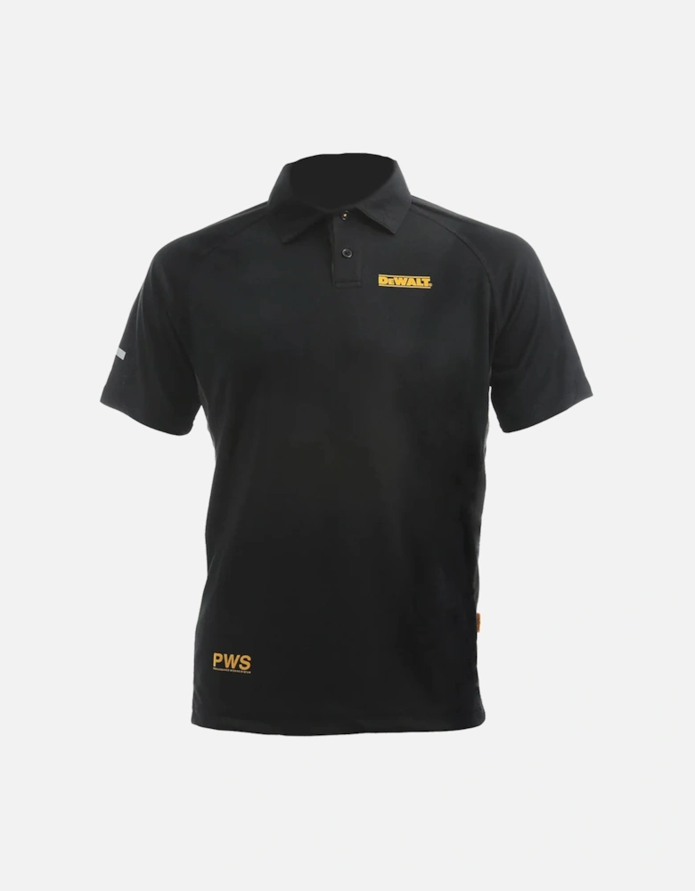 RUTLAND Mens Polo Shirt Black