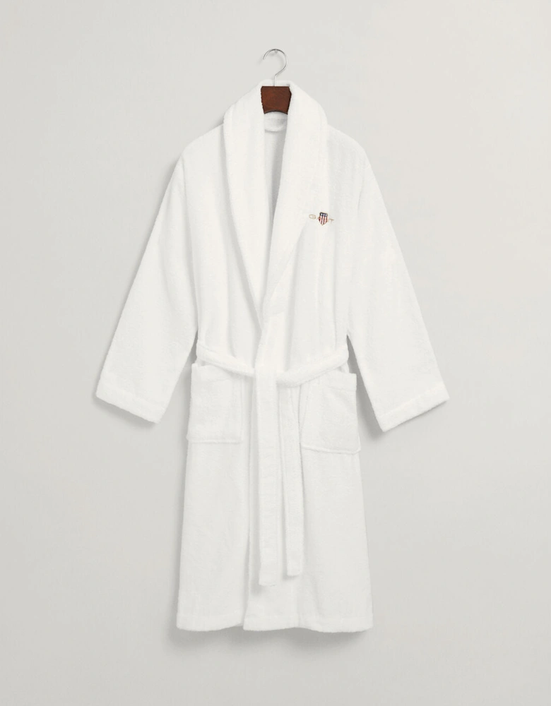 ARCHIVE SHIELD TERRY Unisex Bathrobe White