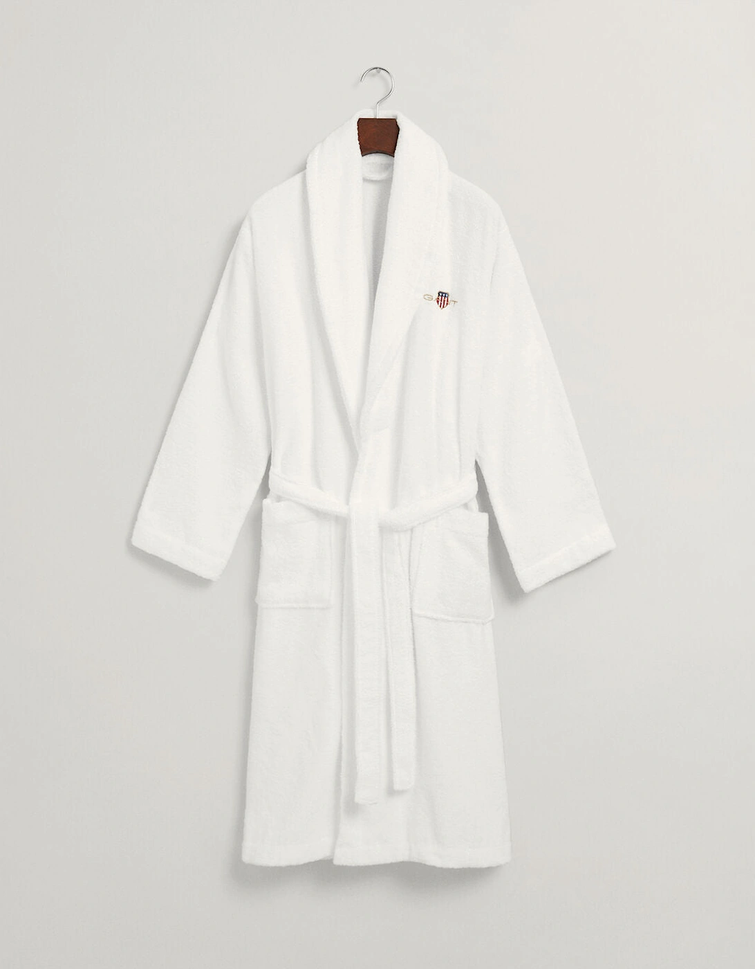 ARCHIVE SHIELD TERRY Unisex Bathrobe White, 3 of 2