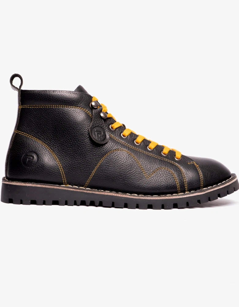 1961-BLK-L MOD Mens Boots Black