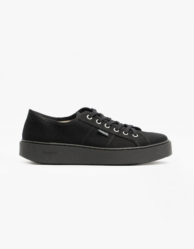 UTOPIA TOTAL Womens Canvas Trainers Black