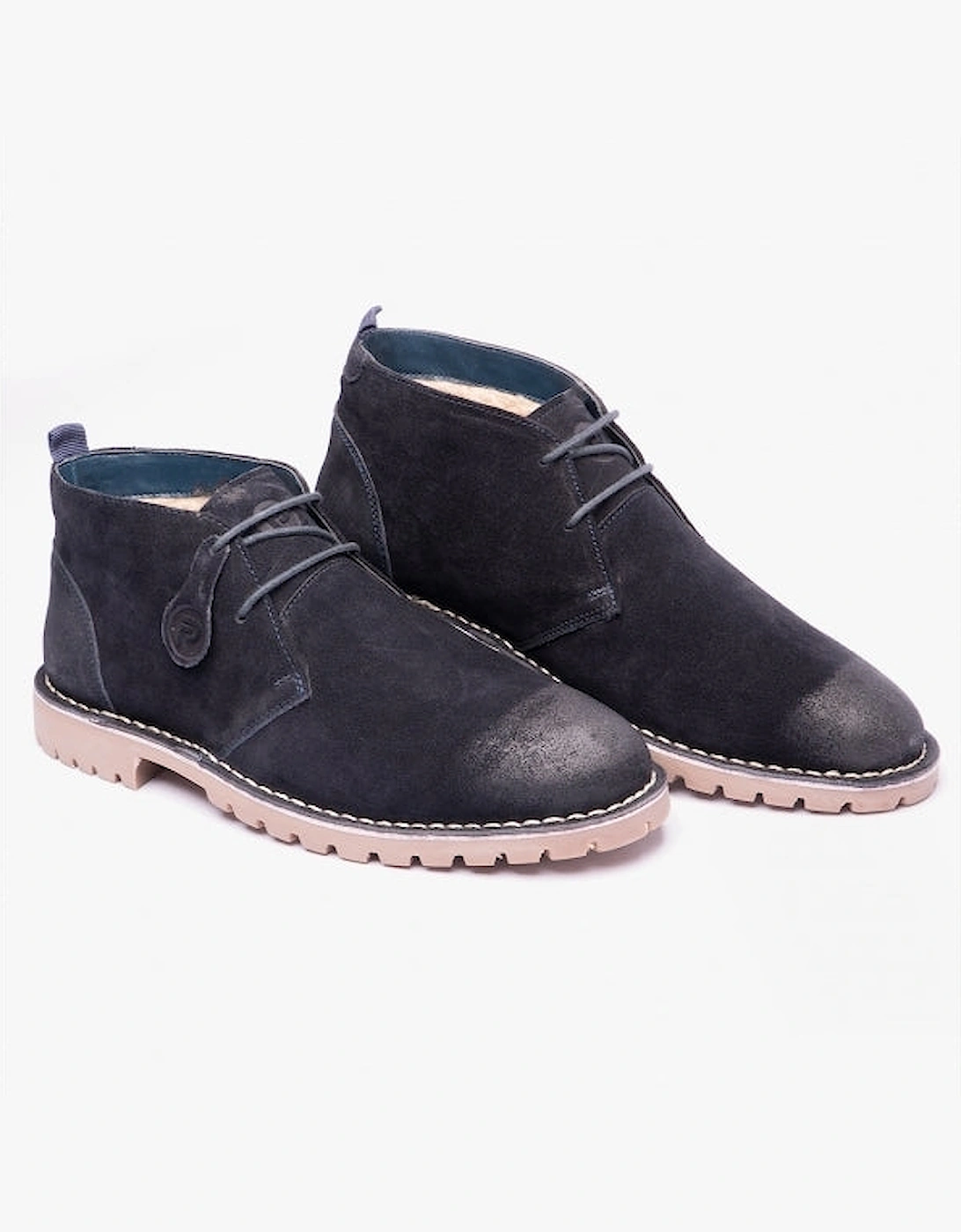 COOPER Mens Desert Boots Navy