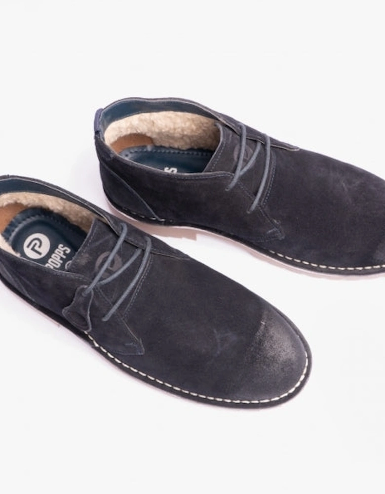 COOPER Mens Desert Boots Navy