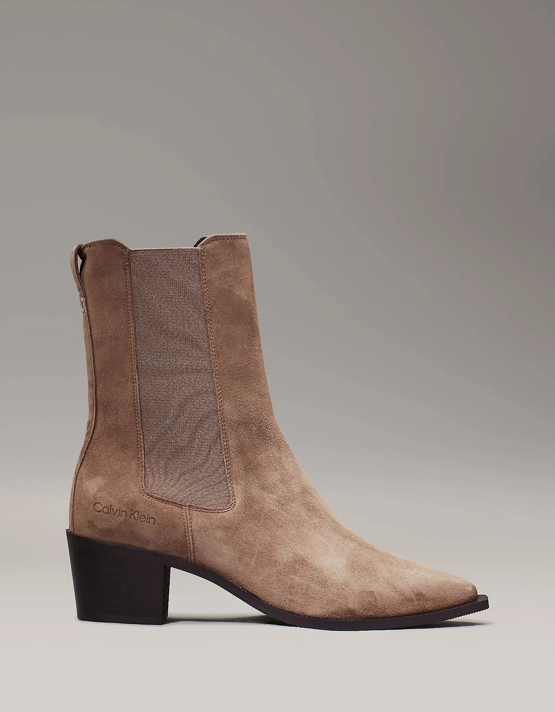 Women's Calvin Klein HEEL Womens Cowboy Boots Mountain Trail - Brown - Size: 7