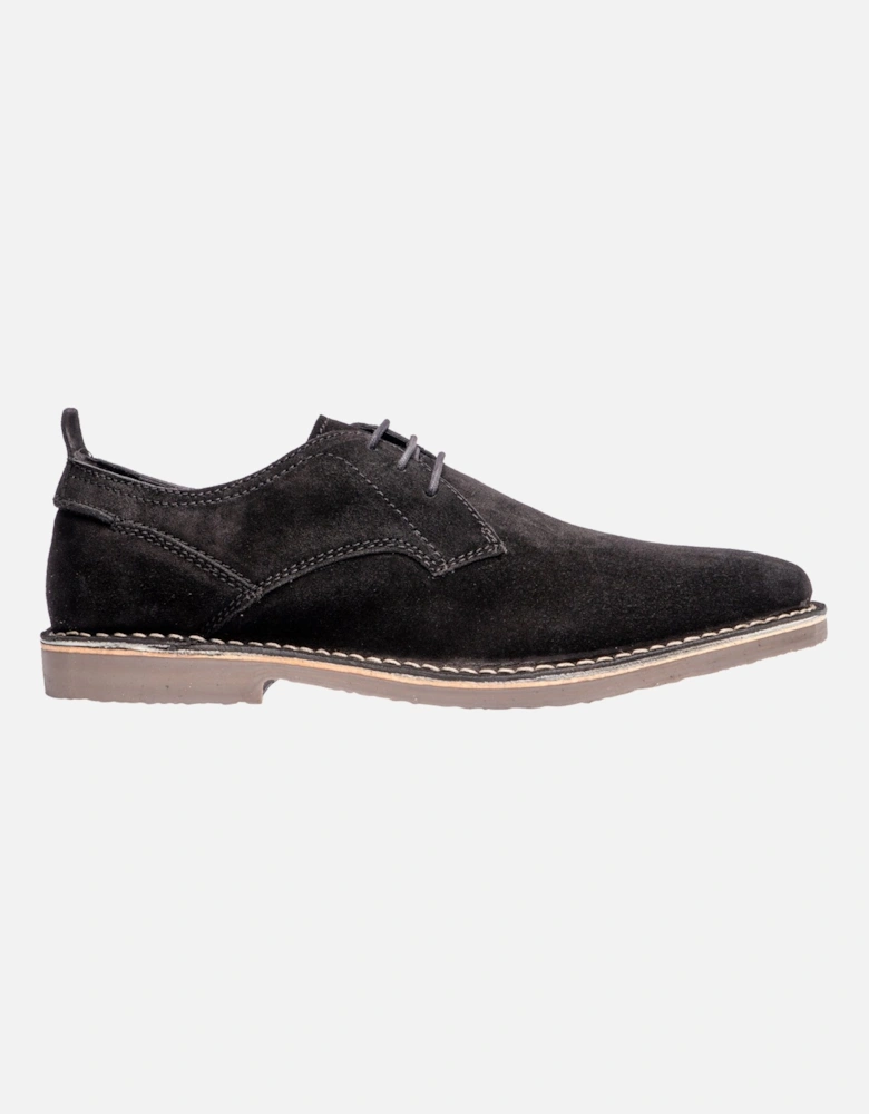 JONAS Mens Suede Desert Shoes Black