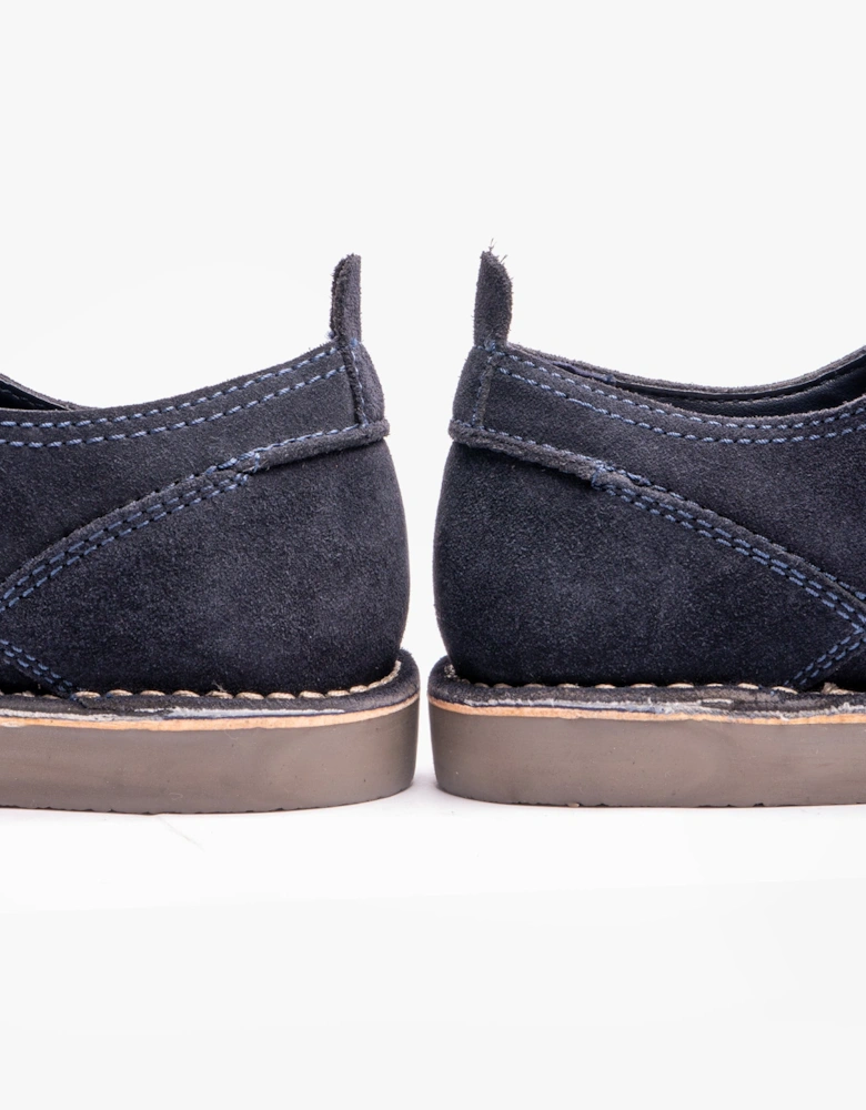 JONAS Mens Suede Desert Shoes Navy