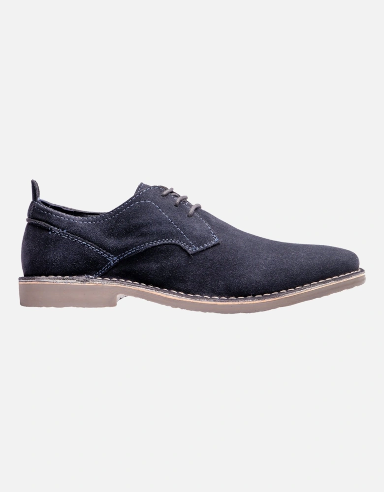 JONAS Mens Suede Desert Shoes Navy