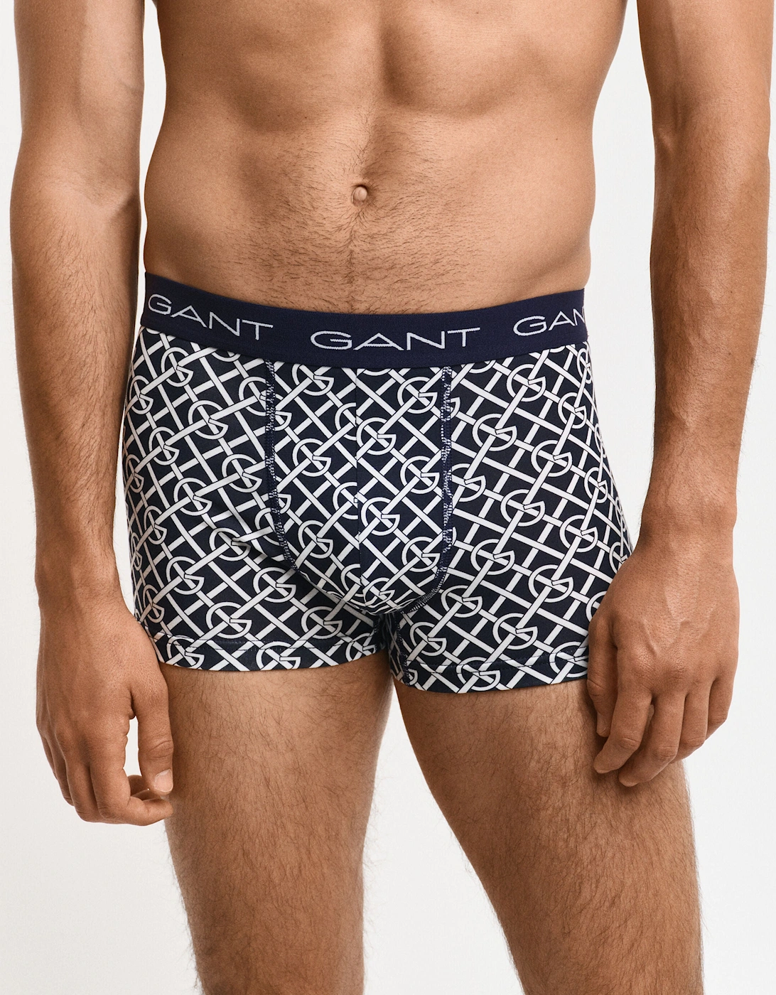 G PATTERN Mens Trunks 3-Pack Evening Blue