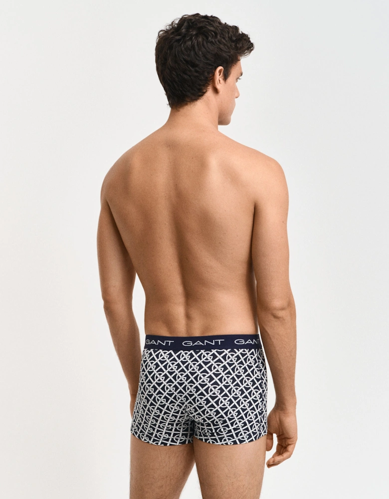 G PATTERN Mens Trunks 3-Pack Evening Blue