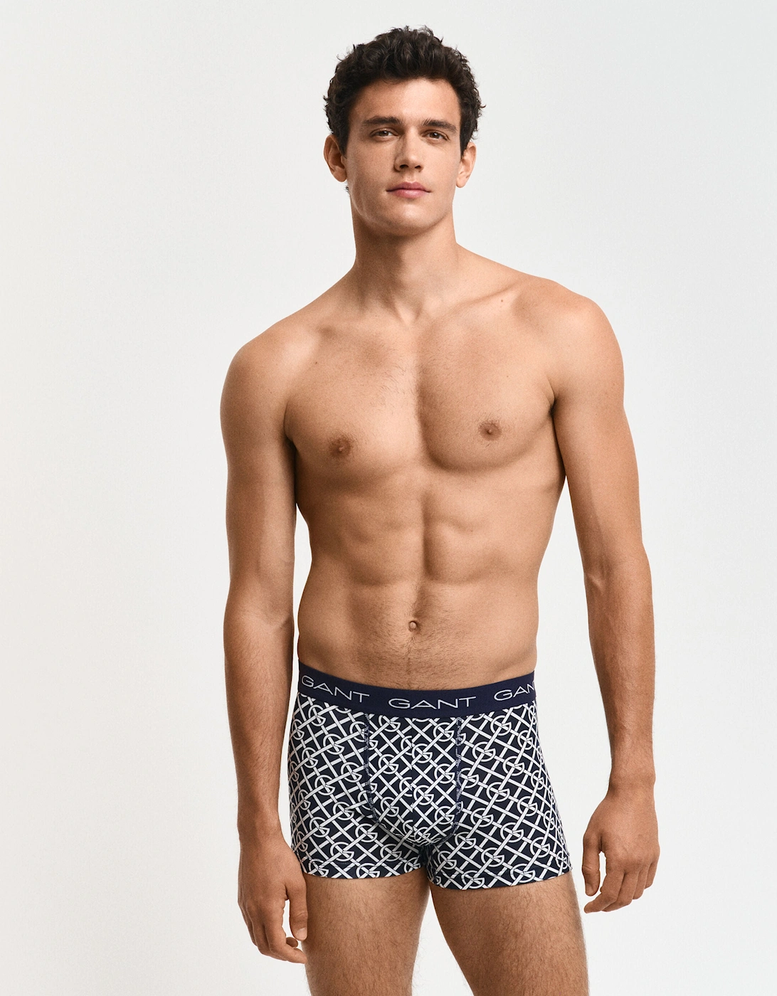 G PATTERN Mens Trunks 3-Pack Evening Blue