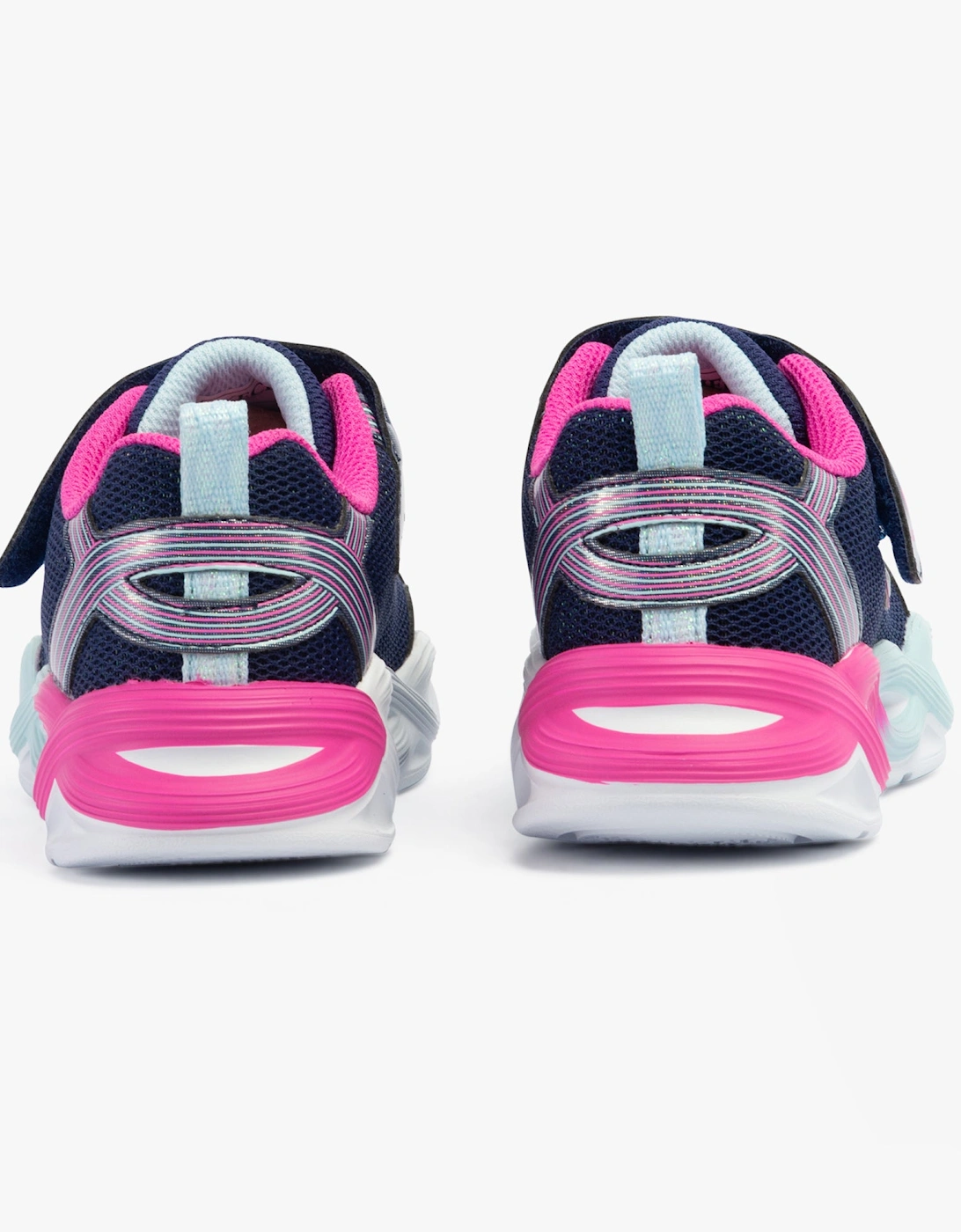 303717L/NVMT TWISTY GLOW Girls Trainers Navy/Multi