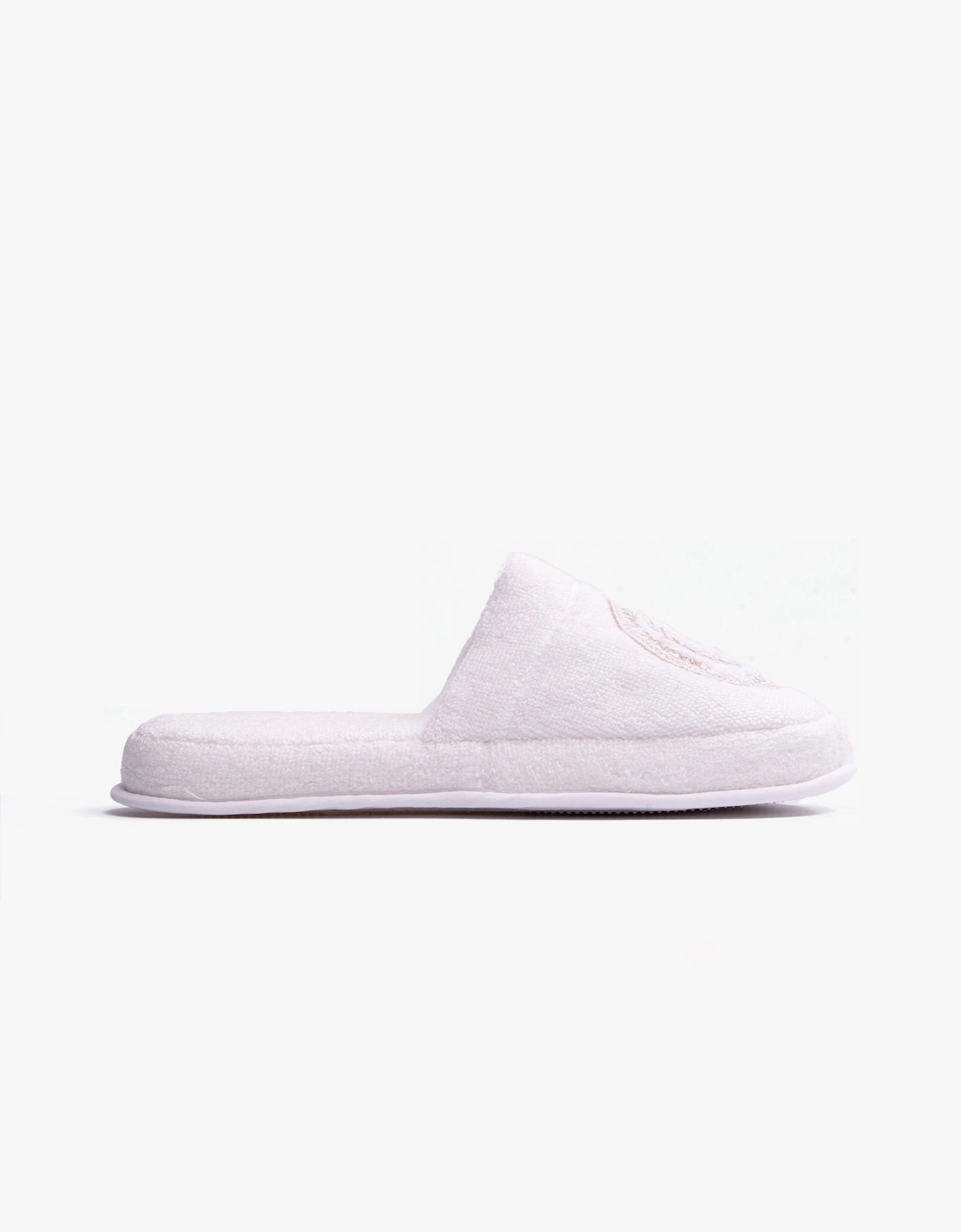 GANT CREST Unisex Mule Slippers White - Size: 6/9.5/7/8/6.5/7.5/8.5/9/13.5/13/16/15.5/15/14.5/14