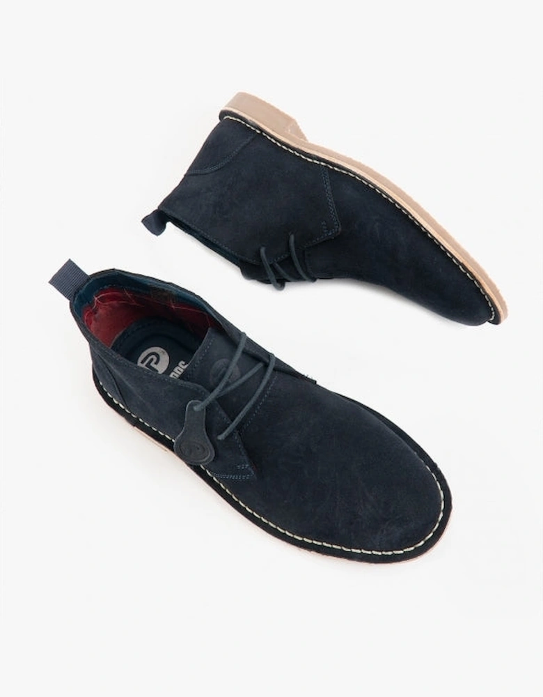 VESPA Unisex Desert Boots Navy