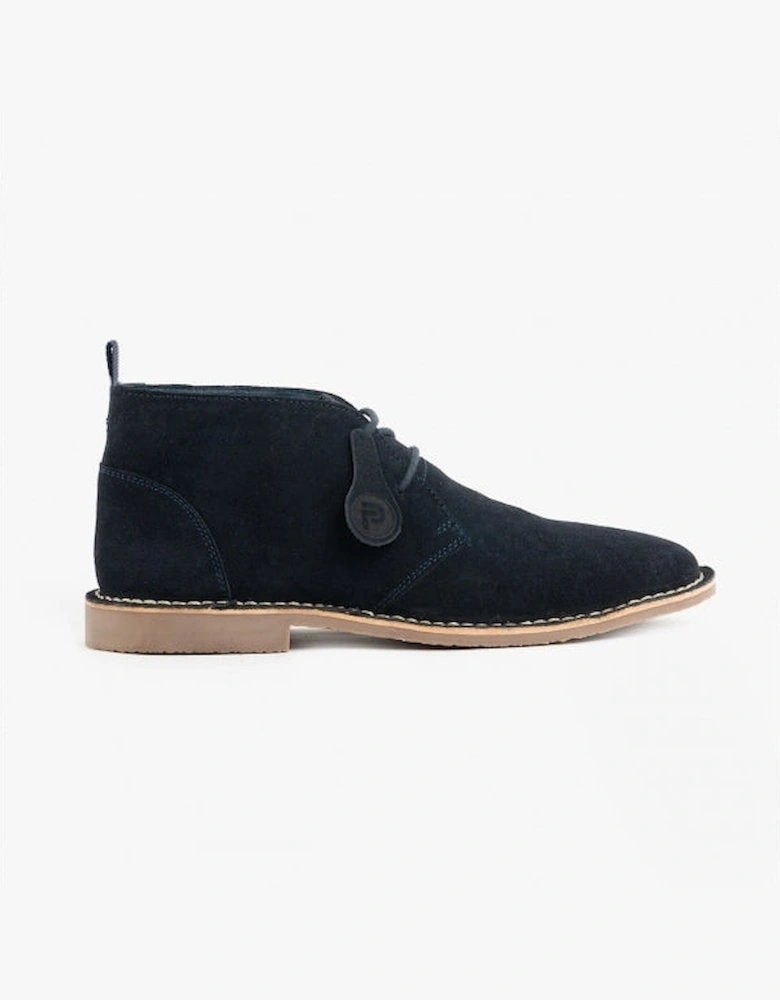 VESPA Unisex Desert Boots Navy