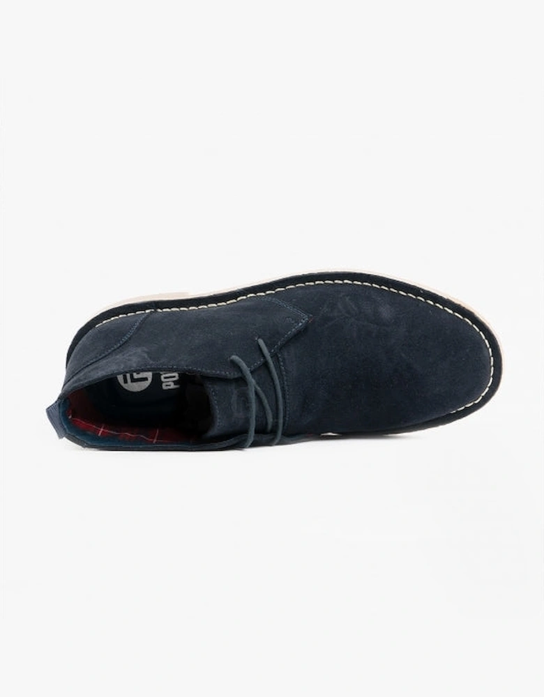 VESPA Unisex Desert Boots Navy