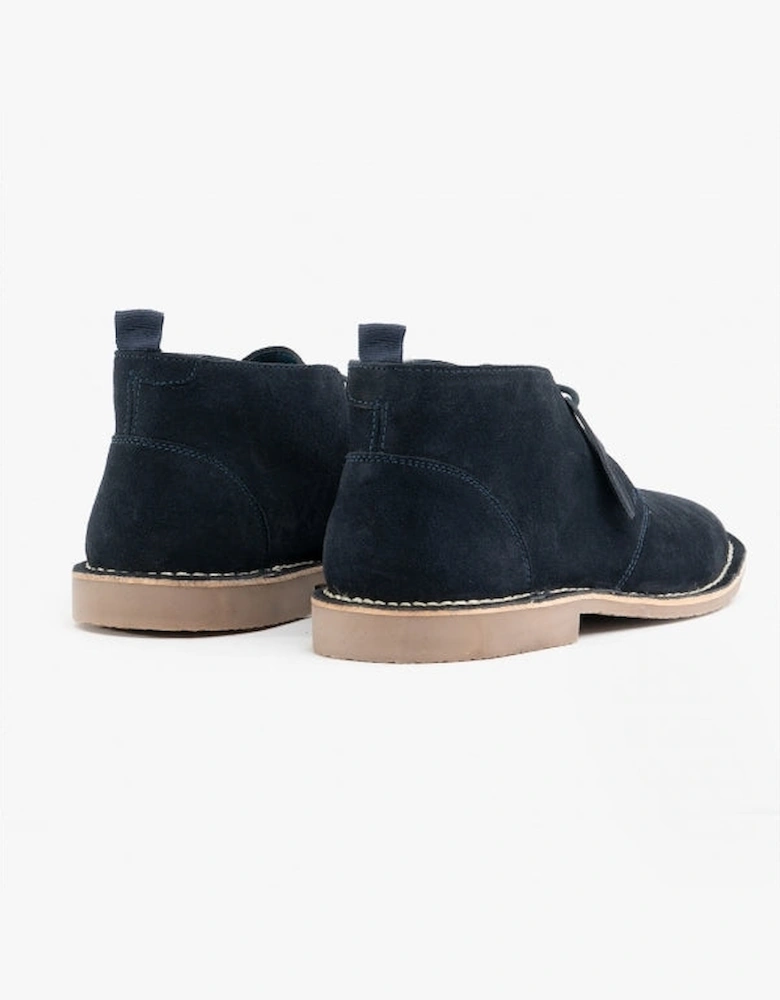 VESPA Unisex Desert Boots Navy