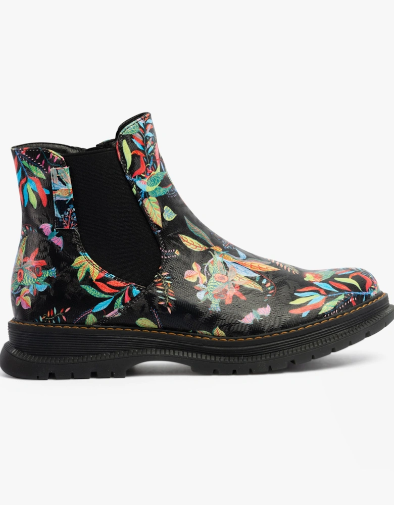 PEYTON 02 Womens Boots Black Print