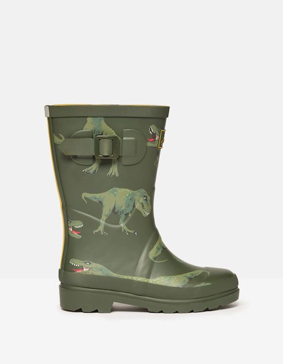 JNR WELLY PRINT Boys Wellies Green Dino, 7 of 6