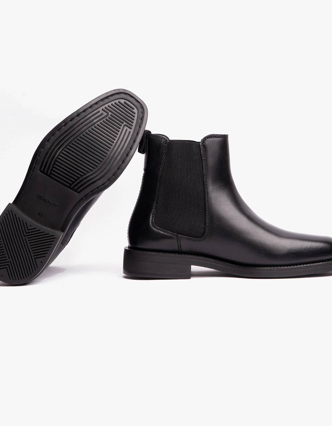 RIZMOOD Mens Chelsea Boots Black