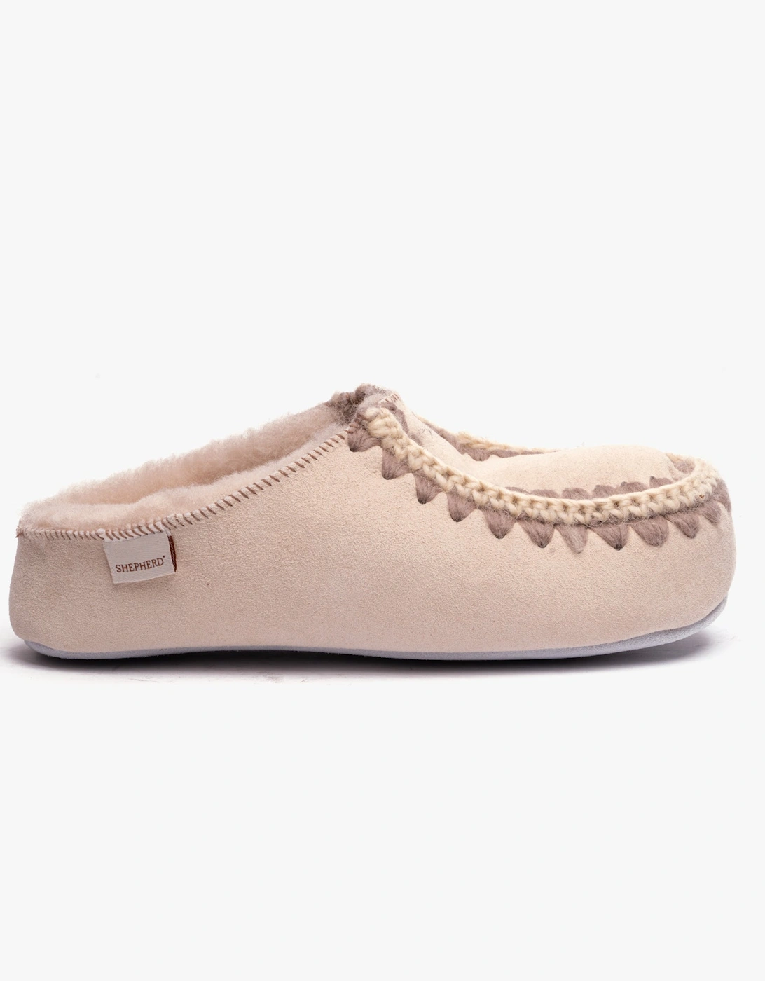 BEATRICE Womens Sheepskin Mules Honey, 6 of 5