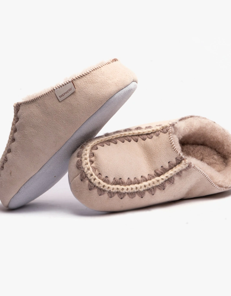 BEATRICE Womens Sheepskin Mules Honey