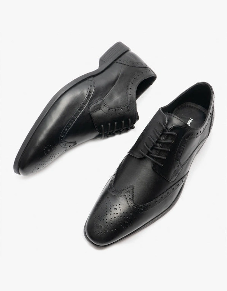 ELLIOT BROGUE Boys Leather Lace Up Shoes Black